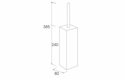 JN94K SQUARE TOILET BRUSH - Image 2