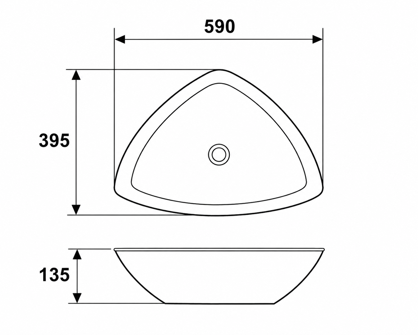 R1089b MARQUINO ART BASIN 590x395x135MM - Image 3