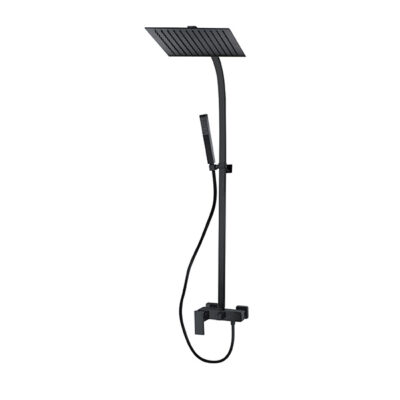DEM15846NU COMPLETE BLACK MATTE SHOWER COLUMN