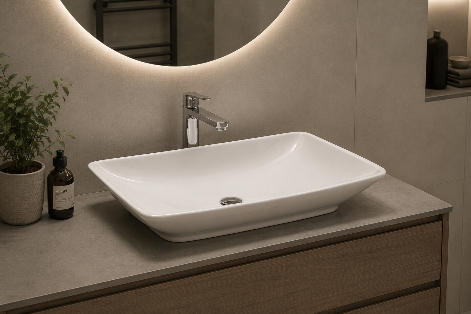 R0426 SITONE ART BASIN 600×370x100MM