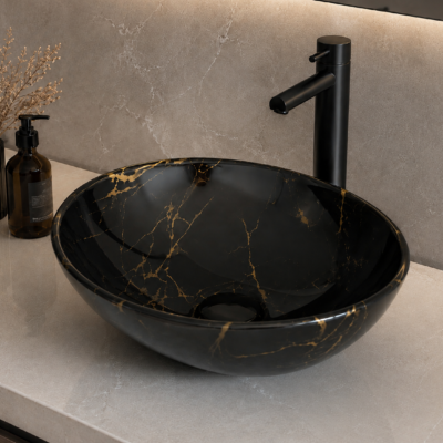 R1080g MIA MARBLE ART BASIN 410x340x150MM
