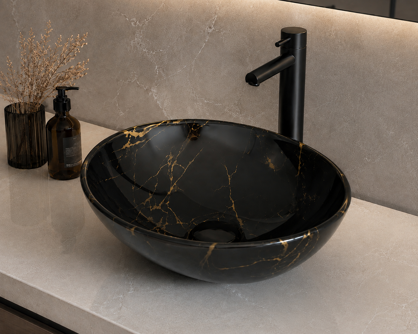 R1080g MIA MARBLE ART BASIN 410x340x150MM
