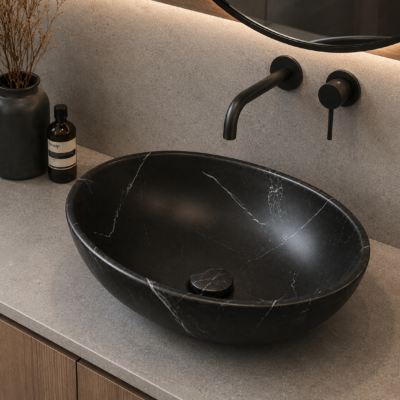 R1080i MIA MARBLE MATTE ART BASIN 410x340x150MM