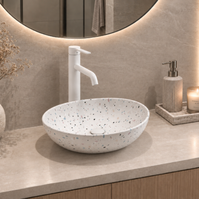 R1080k MIA MARBLE ART BASIN 410x340x150MM