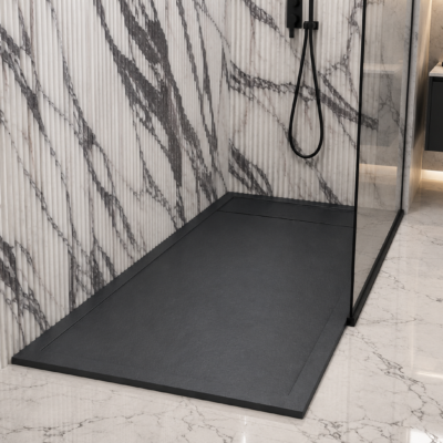 NV8001. NATURE ANTISLIP ANTHRACITE SHOWER TRAY 120x80x3CM