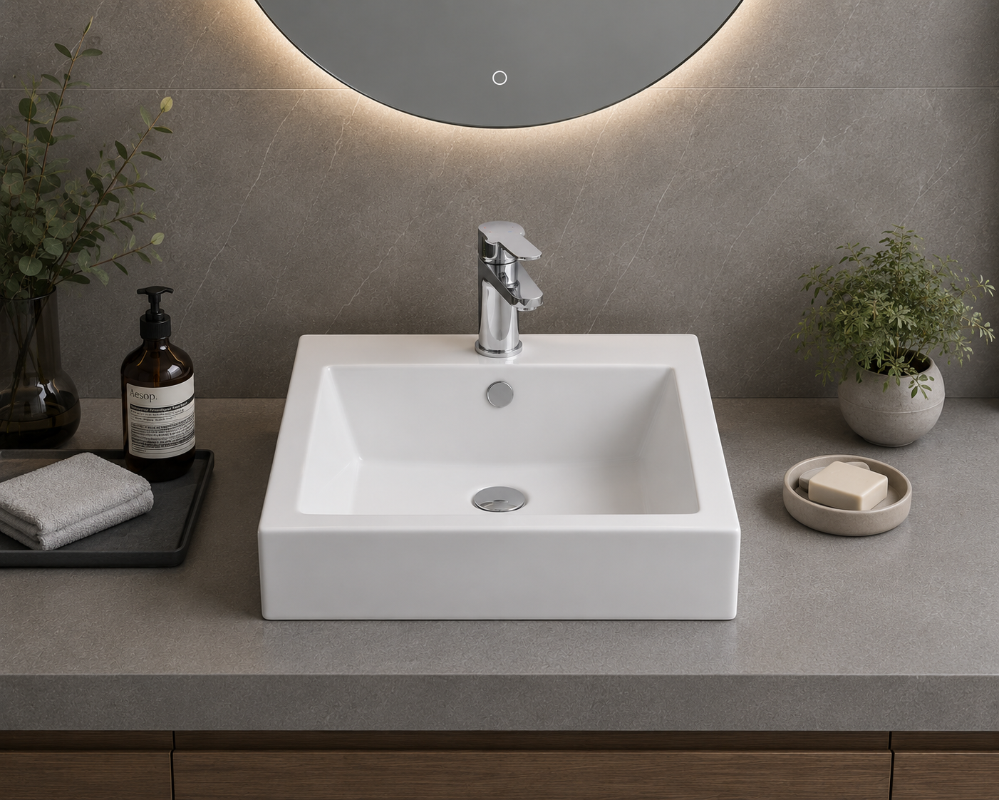 R-2251A SQUARE ART BASIN 500x500x180MM