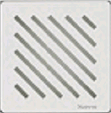 NV3006 WHITE GRILL FOR SLATE SHOWER TRAY 13x13CM
