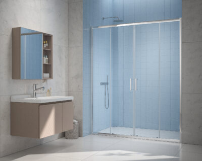 OR1400-1C200 SLIDING SHOWER DOOR CLEAR GLASS HEIGHT 200CM