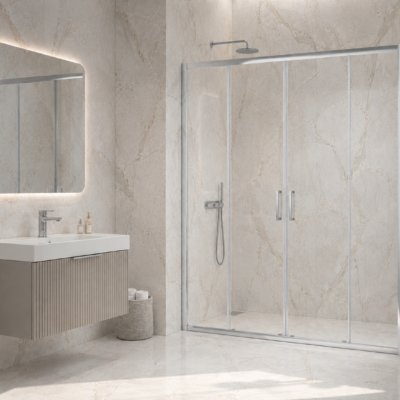 OR1400-1C200 SLIDING SHOWER DOOR CLEAR GLASS HEIGHT 200CM