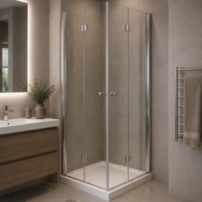 OR1700-1C200 CORNER ENTRANCE SHOWER DOOR CLEAR GLASS HEIGHT 185CM