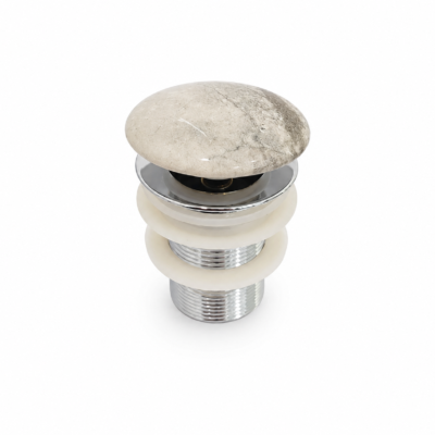 R1080fp WHITE/GREY MARBLE POP-UP FOR BASIN R1080f