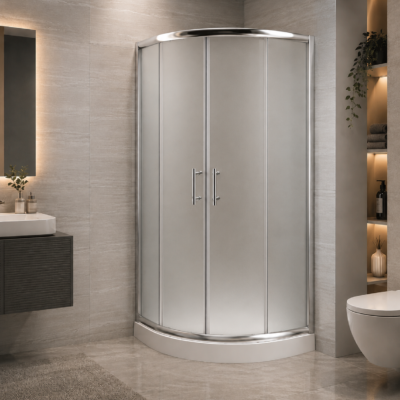 OR900 ROUND SHOWER CABIN FROSTED GLASS HEIGHT 200CM