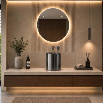BEC2802BGM BRUSHED GUNMETAL BLACK WASH BASIN 38.5×38.5x43CM
