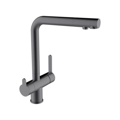 CL62335 NEXUS GUNMETAL SINGLE-LEVER 3WAY PULL-OUT KITCHEN MIXER