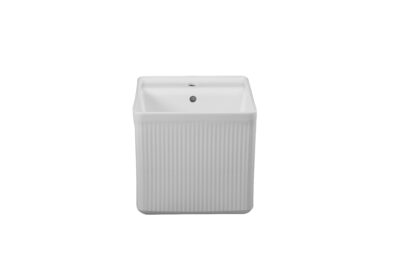 R1308 WHITE WALL HUNG ART BASIN 400x400x380MM - Image 3