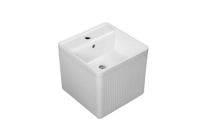 R1308 WHITE WALL HUNG ART BASIN 400x400x380MM - Image 6