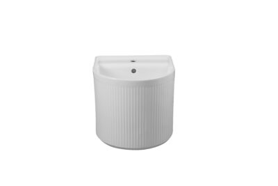 R1309 WHITE WALL HUNG ART BASIN 400x400x380MM - Image 3