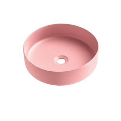 TAI2507c PINK MATTE ROUND ART BASIN 360x360x120MM