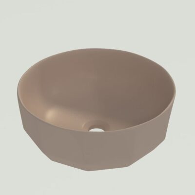 TAI9358c KHAKI MATTE ART BASIN 420x420x150MM