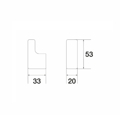 MRKCA30695 DECUA COPPER SINGLE HOOK (SET OF 2 PCS) - Image 2