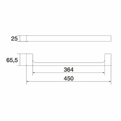 MRKCA30696 DECUA COPPER TOWEL RAIL 45CM - Image 2