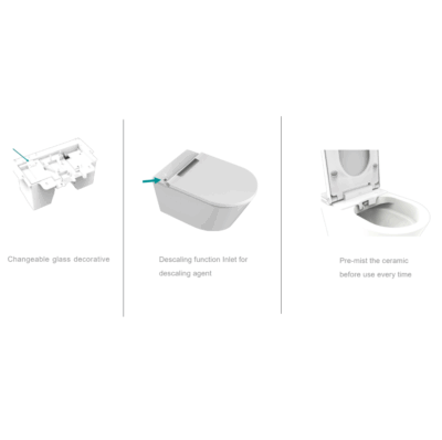 BL8411 ROUND RIMLESS COMPLETE FLOOR STANDING SMART TOILET - Image 9