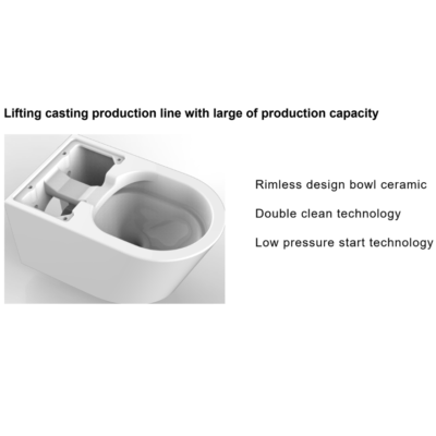 BL8410 ROUND RIMLESS COMPLETE WALL HUNG SMART TOILET - Image 4