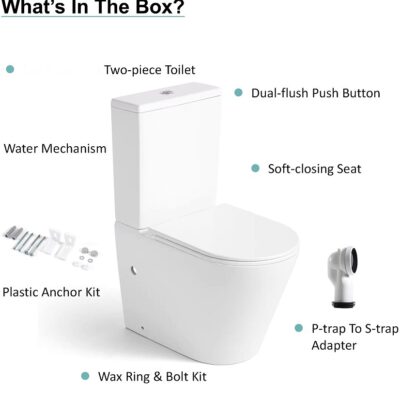 BL042 MATRIX TORNADO COMPLETE SET TOILET P-TRAP 180MM / S-TRAP 220MM
