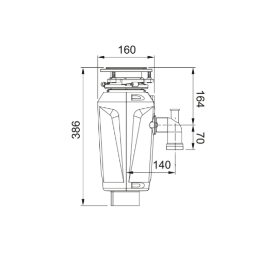 Q1269 FRANKE WASTE DISPOSAL SLIM 75 NEW - Image 2