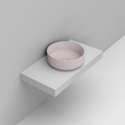 DOLD310565 NOEMI PINK ROUND BASIN 44X44X16CM