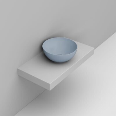 DOLD310671 NOEMI SKY BLUE ROUND BASIN 44X44X18CM