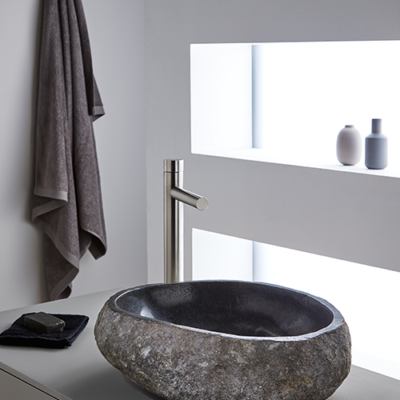 MGB100 ROCK RIVER STONE NATURAL WASHBASIN 450x400x150MM