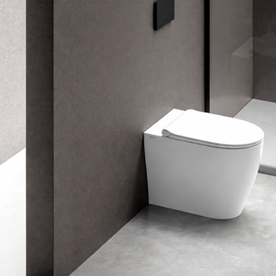 DOL104 MIRTO ROUND BACK TO WALL VORTEX TOILET WHITE