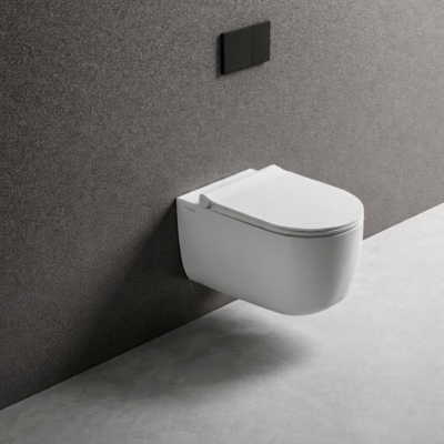 DOL103 MIRTO ROUND WALL HUNG VORTEX TOILET WHITE