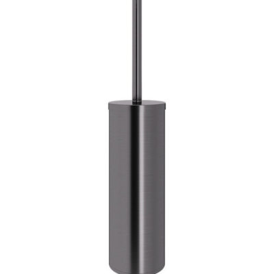 0900540 BRUSHED GUNMETAL ROUND TOILET BRUSH