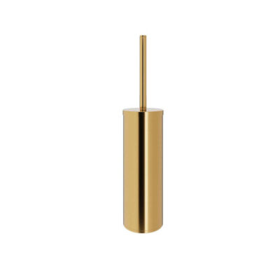 0900543 BRUSHED GOLD ROUND TOILET BRUSH