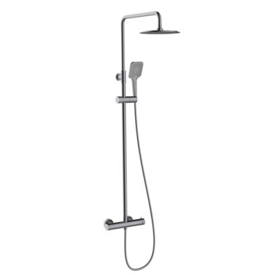 CL61958 UP! URBAN GUNMETAL ADJUSTABLE THERMOSTATIC SHOWER COLUMN