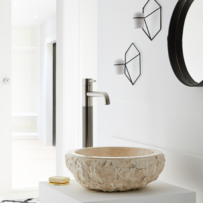 MGB101 ARUBA REAL MARBLE WASHBASIN 500x500x250MM