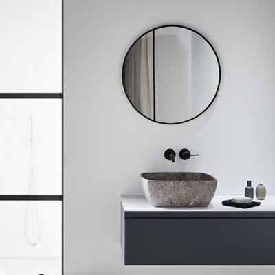 MGB108G CUSCO GREY WASHBASIN 400X400X150MM