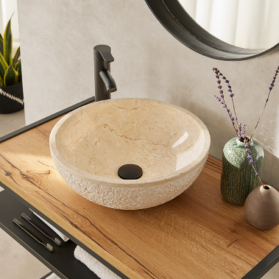 MGB141W ACORES WHITE WASHBASIN 400x400x150MM