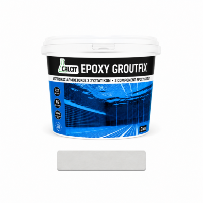 CAL3000 034 LIGHT GREY EPOXY 3 COMPONENT GROUTFIX 3KG