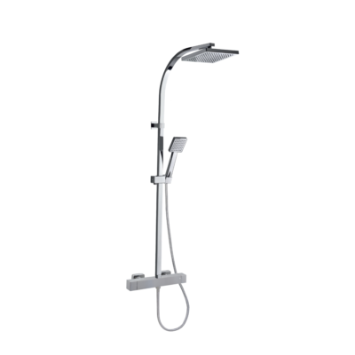 DEM17841Ca ROCK CHROME COMPLETE SHOWER COLUMN