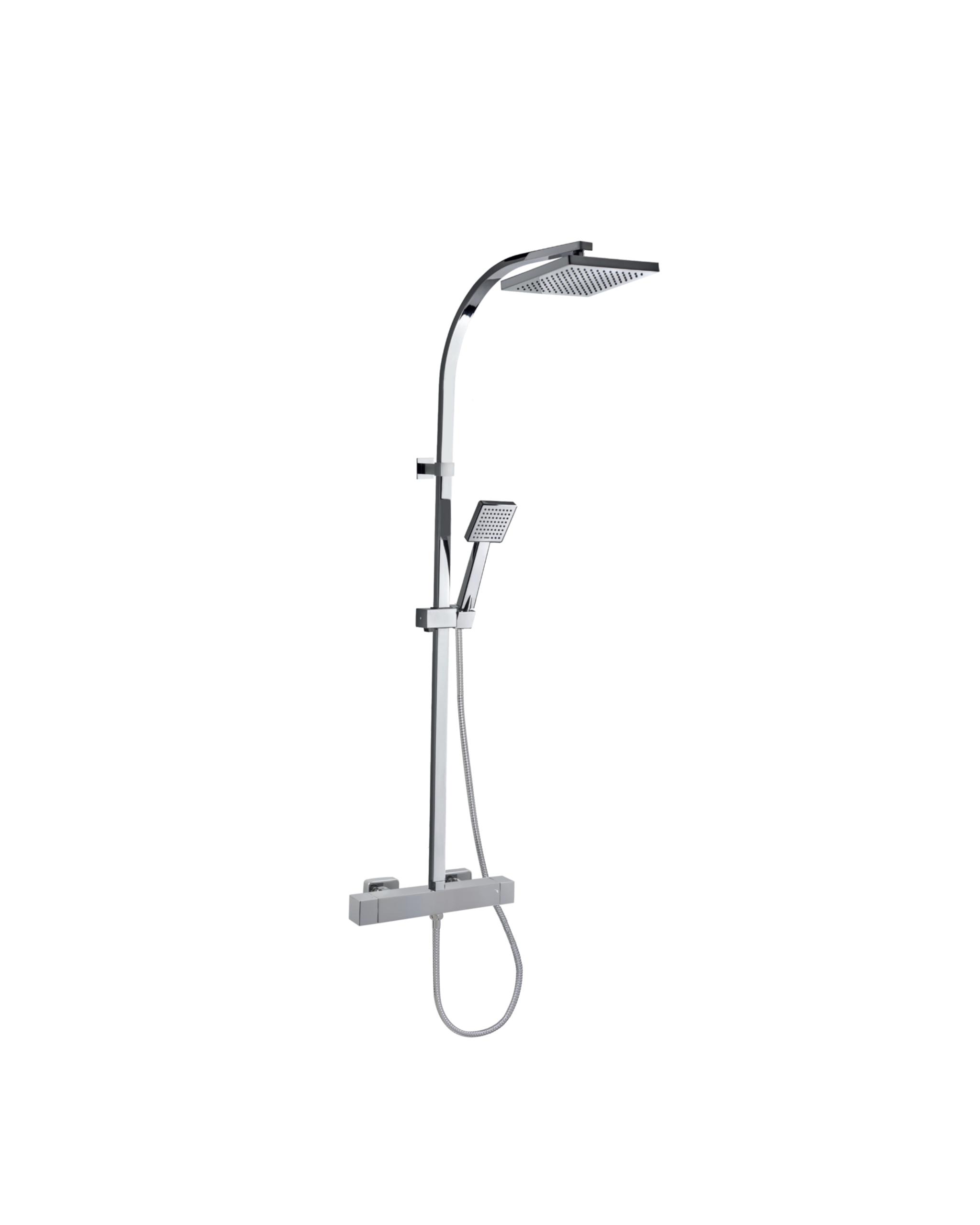 DEM17841Ca ROCK CHROME COMPLETE SHOWER COLUMN