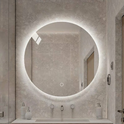 KOD1019 FRAMELESS ROUND LED MIRROR DEFROST ⌀60CM