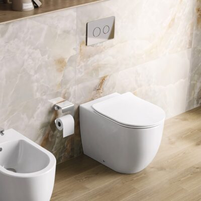 SND121 (137012004) SANIBOLD RIMFLUSH COMPLETE FLOOR STANDING TOILET