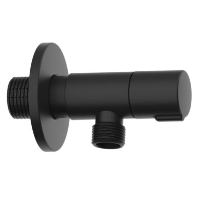 CL62783 AMERICA DESIGN BLACK MATT ANGLE VALVE 2 PCS 1/2″X 3/8″