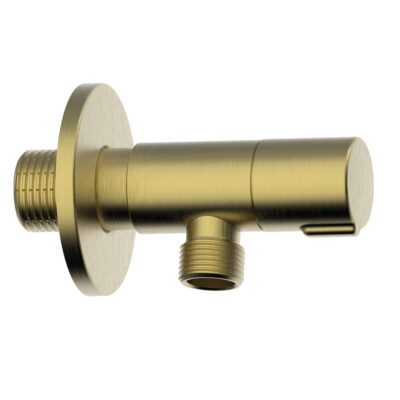 CL62785 AMERICA DESIGN BRUSHED GOLD ANGLE VALVE 2 PCS 1/2″X 3/8″