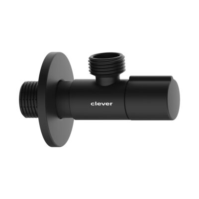CL62788 AMERICA DESIGN BLACK MATT ANGLE VALVE 2 PCS 1/2″X 1/2″