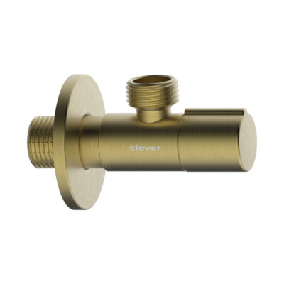CL62790 AMERICA DESIGN BRUSHED GOLD ANGLE VALVE 2 PCS 1/2″X 1/2″