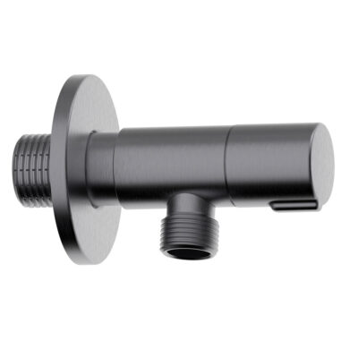 CL62784 AMERICA DESIGN BRUSHED GUNMETAL ANGLE VALVE 2 PCS 1/2″X 3/8″